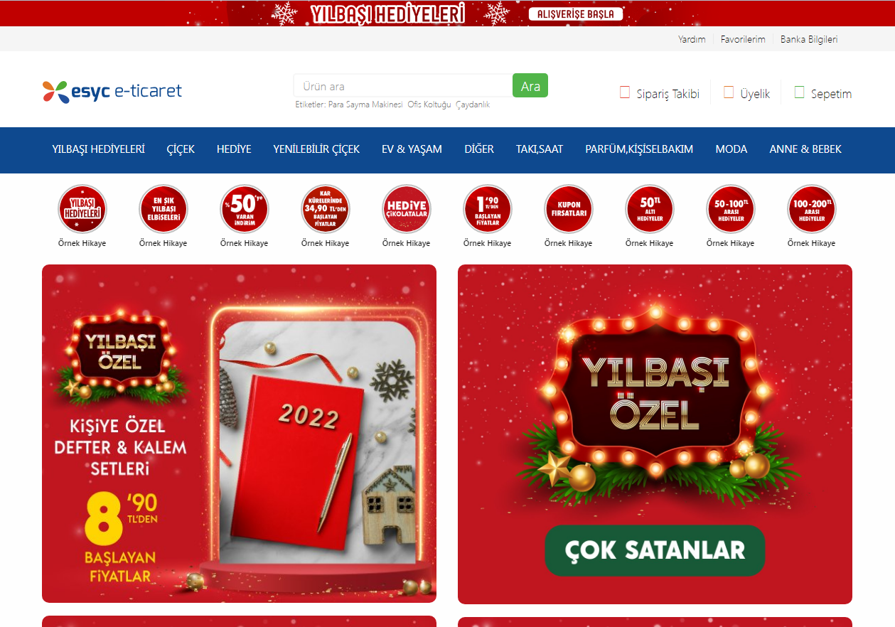 Hediye E-Ticaret Teması